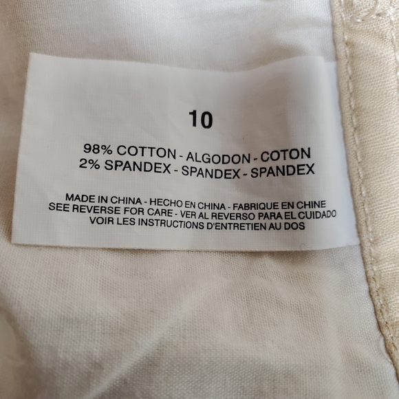 Gloria Vanderbilt khaki safari shorts Women's size 10 - Picture 4 of 7